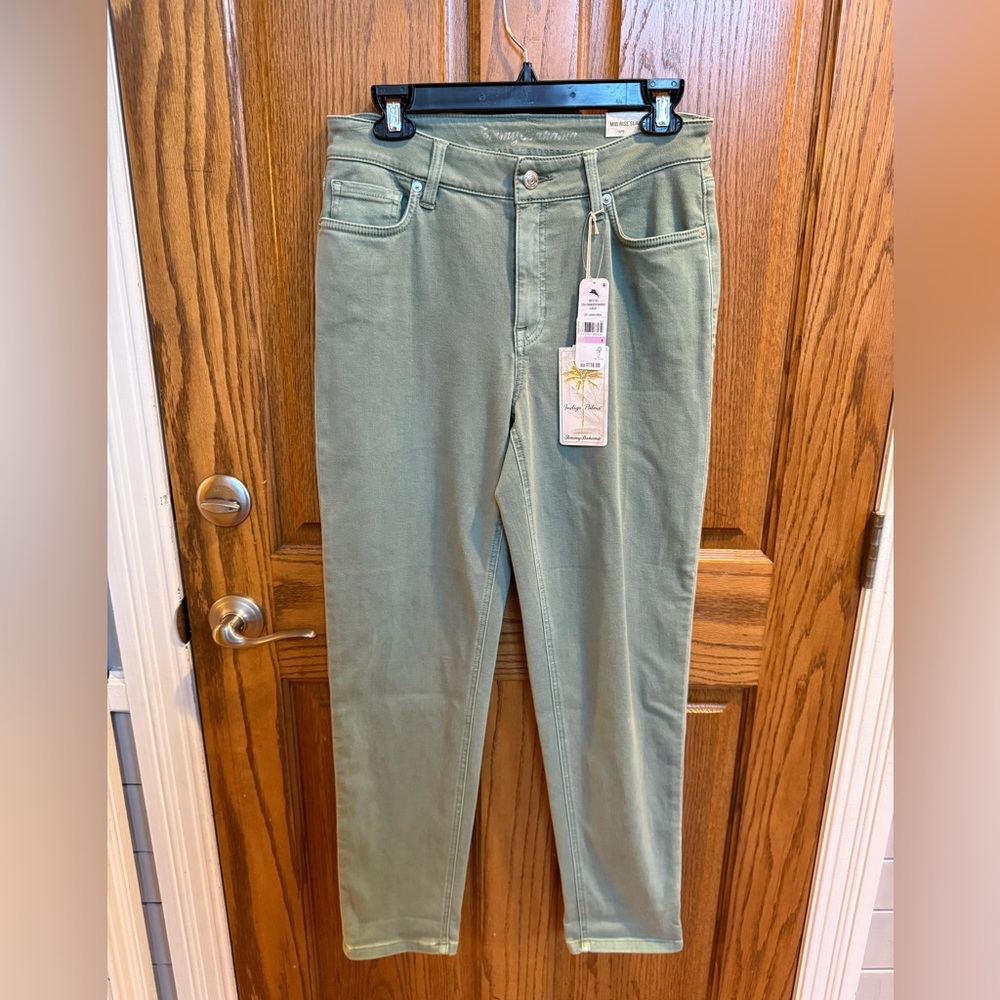 Tommy Bahama Women’s Leila Sunwashed Mid-Rise Slim Fit Jeans